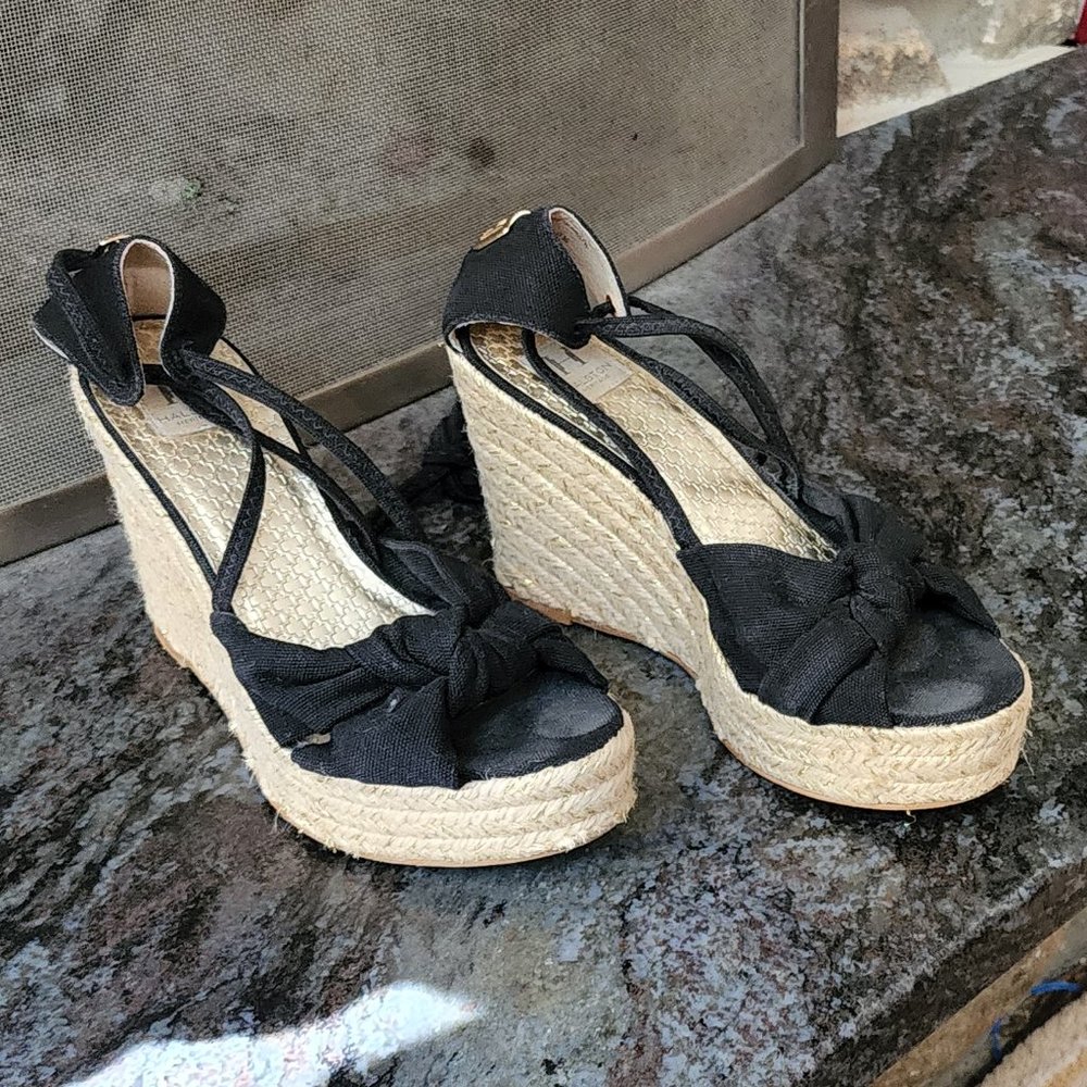 Halston Heritage Open Toe Espadrille Sandals Size 9.5 - Picture 10 of 15